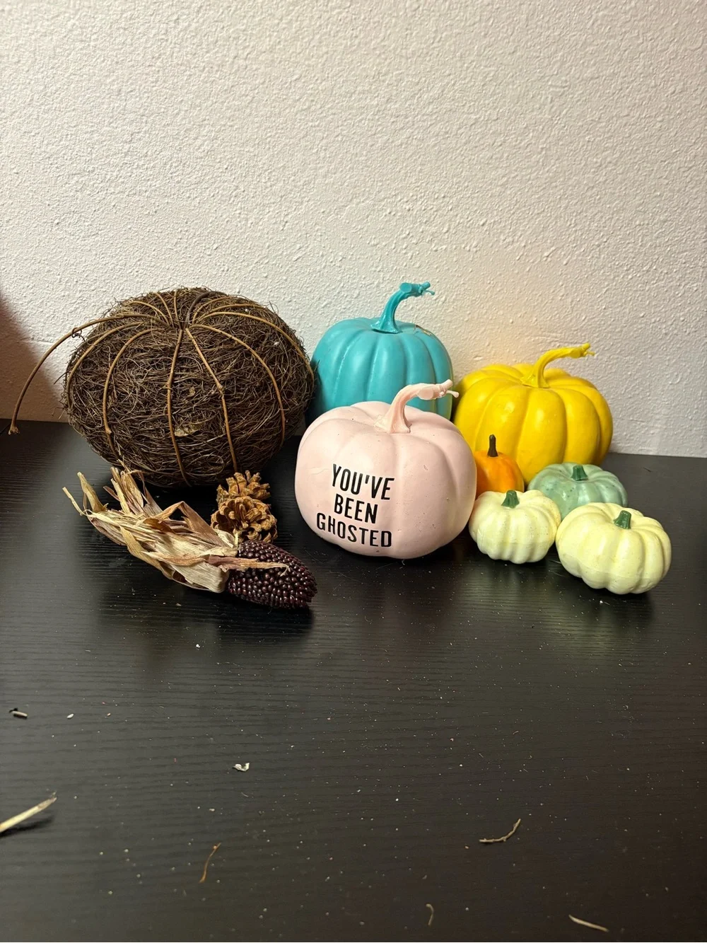 Fall Pumpkin Decor Bundle Faux Pumpkins Grapevine Harvest Halloween Decor